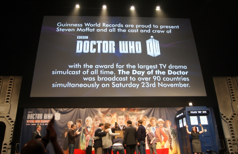 Matt Smith, Steven Moffat and photos from ‘Doctor Who’ official 50th anniversary celebration