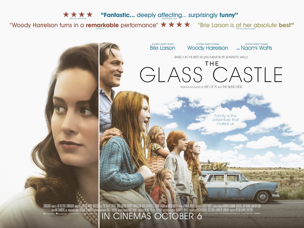 Emotive UK trailer for ‘The Glass Castle’ starring Brie Larson, Woody Harrelson and Naomi&nbsp;Watts