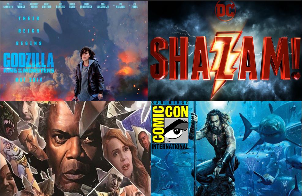 SDCC 2018 Trailer Round-Up: Glass, Godzilla: King of the Monsters, Aquaman and Shazam!