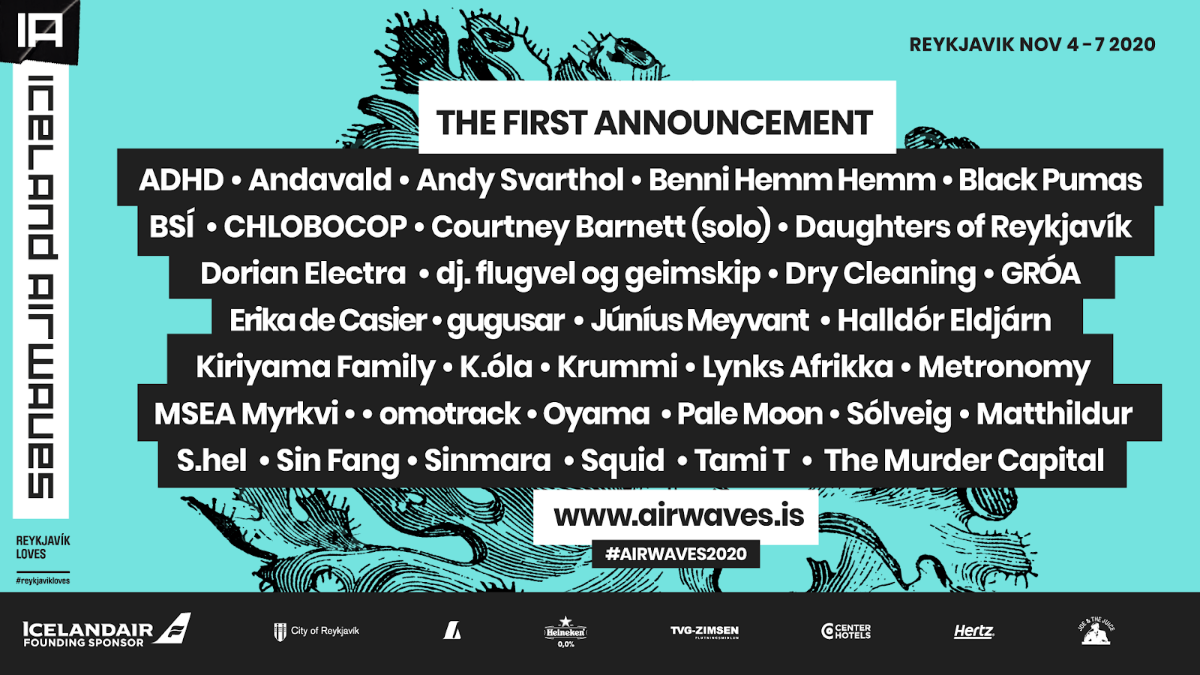 Iceland Airwaves reveals first acts for 2020 – Courtney Barnett, Metronomy, Black Pumas, Daughters of Reykjavik, Júníus Meyvant and more!