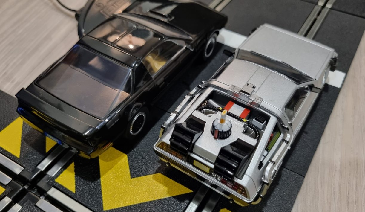Gift Guide 2022: The all-new Scalextric Back to the Future Vs Knight Rider racing set!