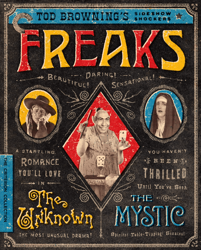 Freaks / The Unknown / The Mystic: Tod Browning’s Sideshow Shockers Blu-ray review: Dir. Tod Browning [Criterion&nbsp;Collection]