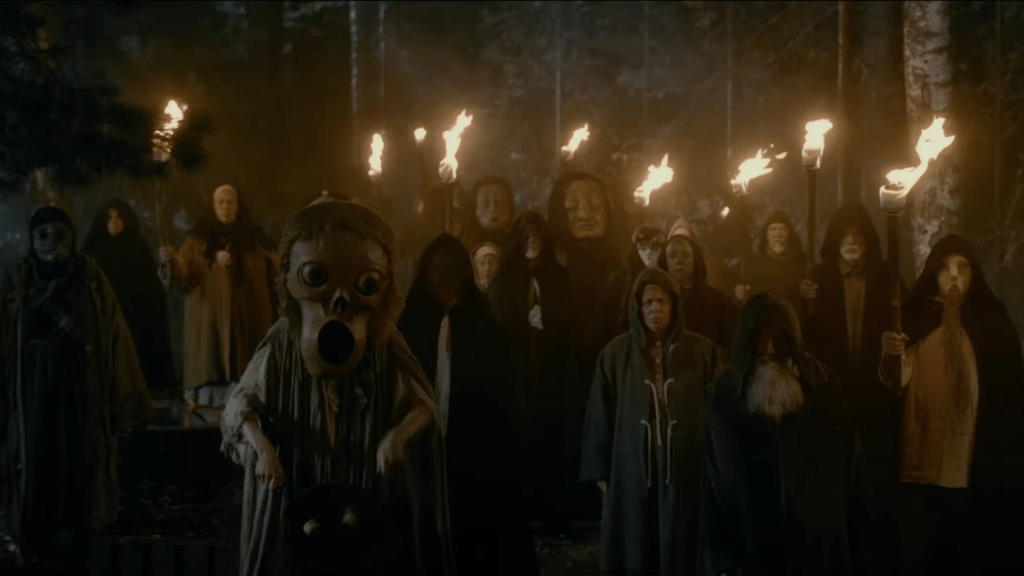The residents of Svalta in the film Get Away.