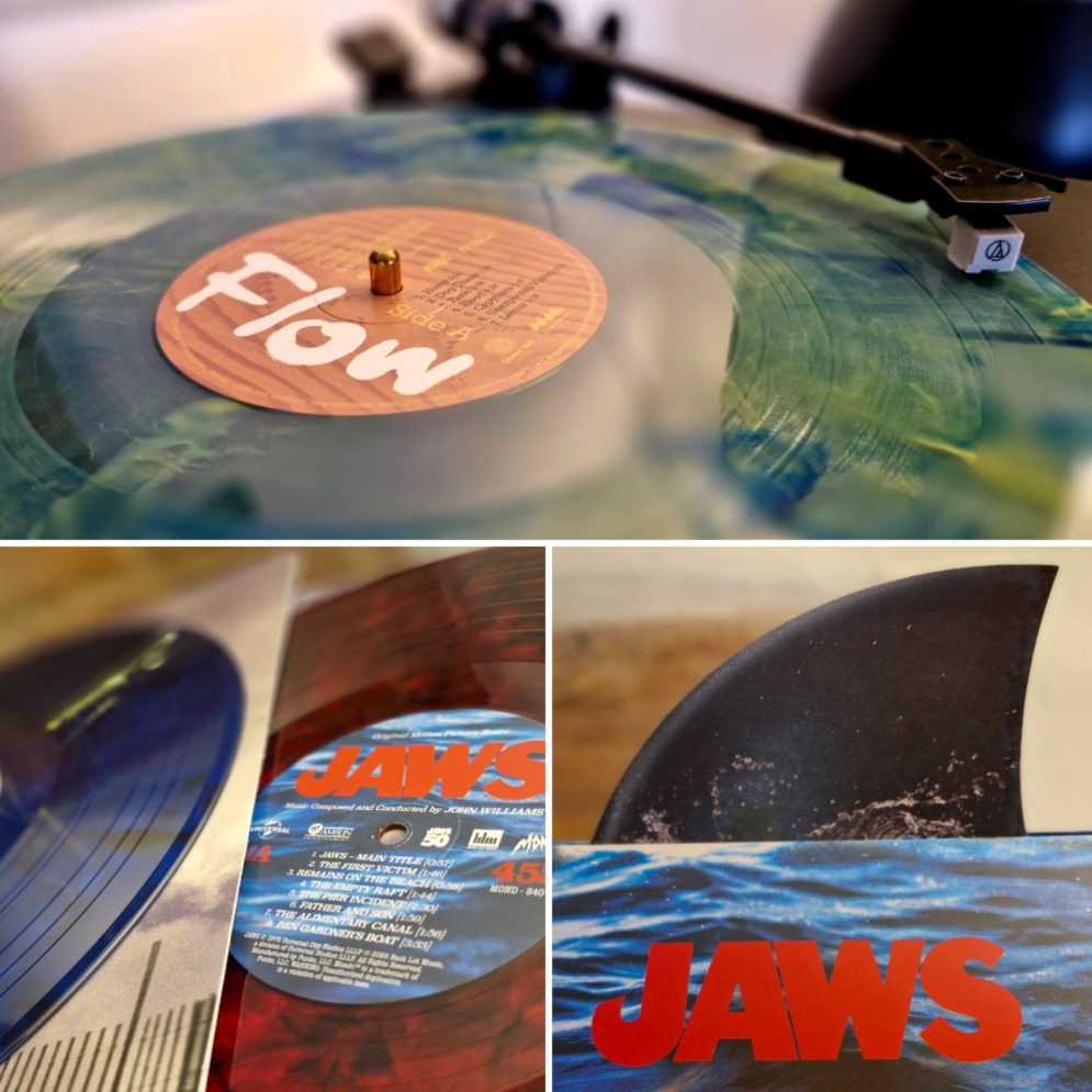 JAWS 50th Anniversary and FLOW Original Motion Picture Soundtracks – Vinyl Review