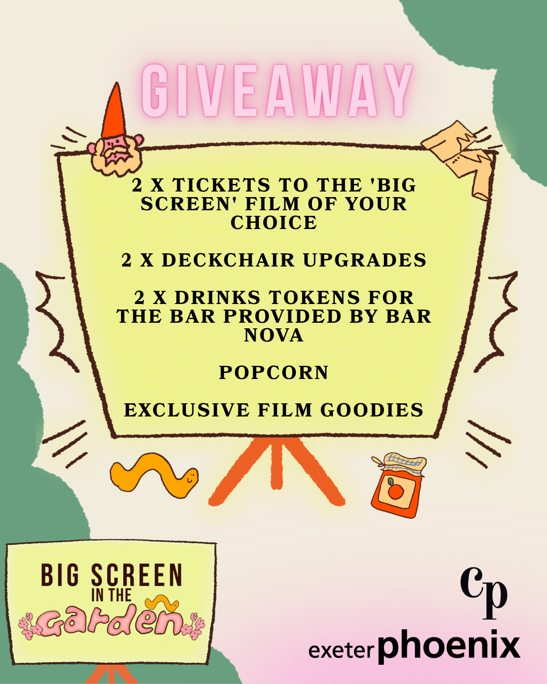 Instagram Giveaway: Win tickets to Big Screen in the Garden at Exeter Phoenix!