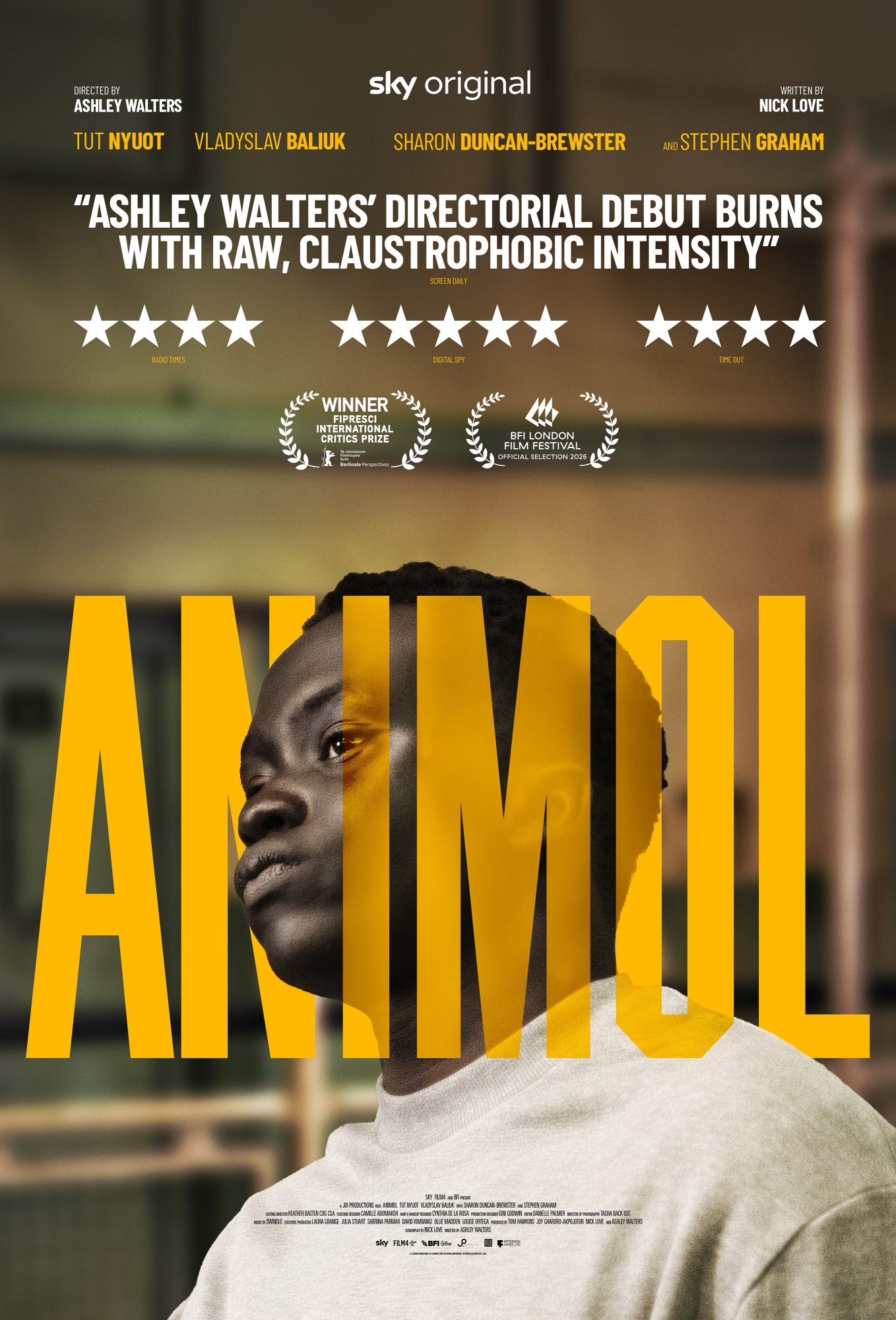 Strong trailer for Ashley Walters’ directorial debut Animol starring Tut Nyuot, Vladyslav Baliuk and Stephen Graham